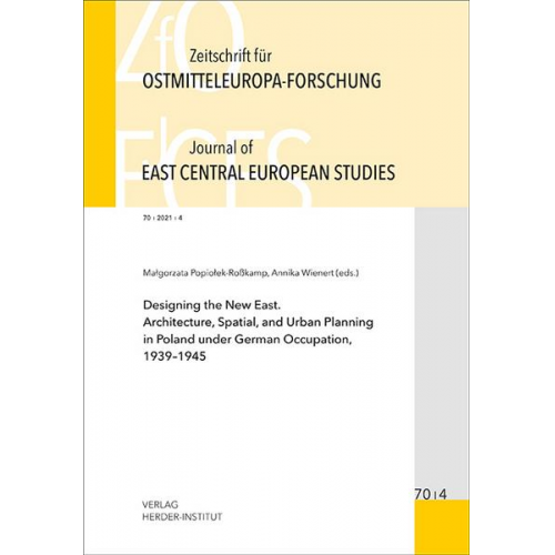 Zeitschrift für Ostmitteleuropa-Forschung (ZfO) 70/4 / Journal of East Central European Studies (JECES)