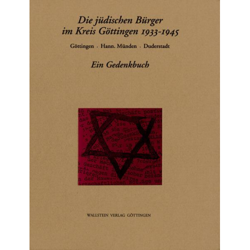 Uta Schäfer-Richter & Jörg Klein - Die jüdischen Bürger im Kreis Göttingen 1933-1945