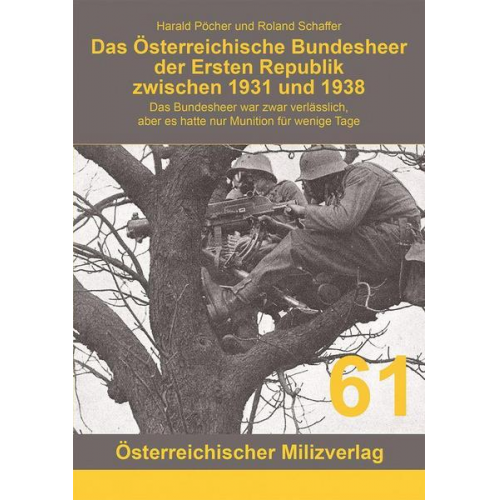 Harald Pöcher & Roland Schaffer - Das Österreichische Bundesheer der Ersten Republik zwischen 1931 und 1938