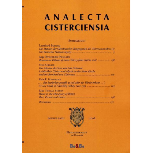 Analecta Cisterciensia 58 (2008)