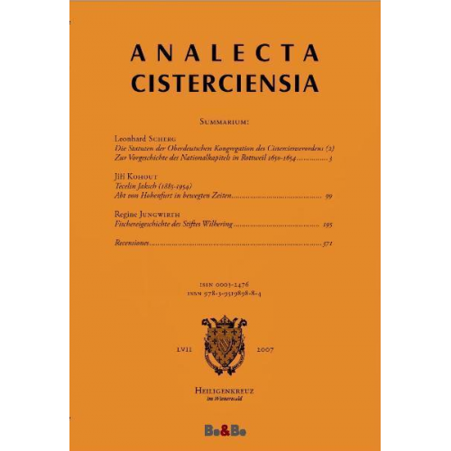 Analecta Cisterciensia 57 (2007)