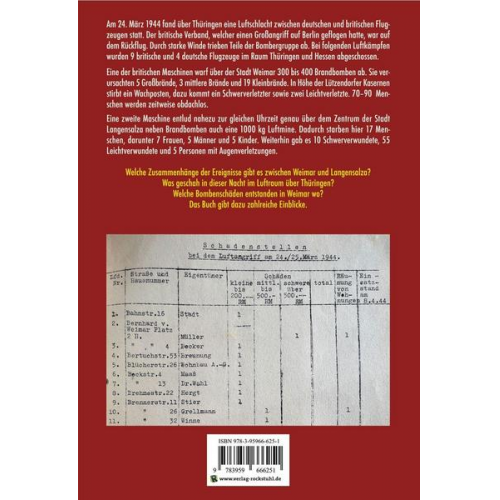 Harald Rockstuhl - Bombenangriff auf Weimar und der Luftkrieg über Thüringen am 24. März 1944