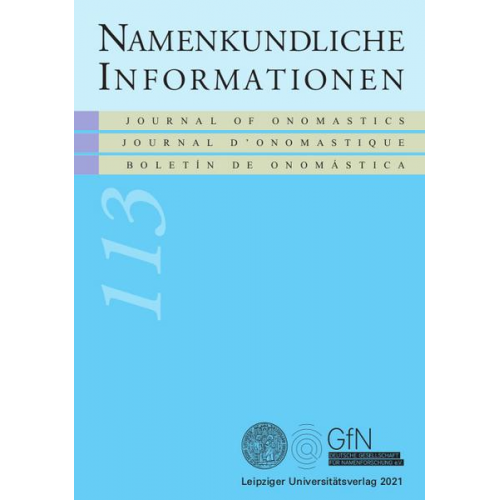 Namenkundliche Informationen 113