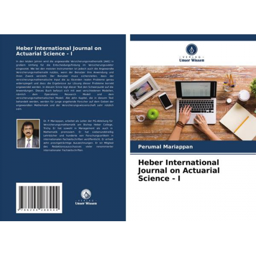 Perumal Mariappan - Heber International Journal on Actuarial Science - I