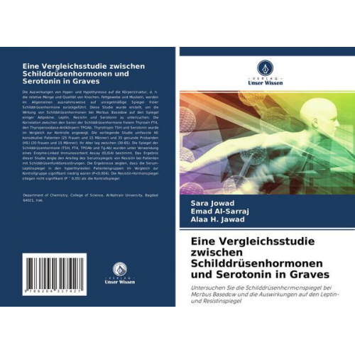 Sara Jowad & Emad Al-Sarraj & Alaa H. Jawad - Eine Vergleichsstudie zwischen Schilddrüsenhormonen und Serotonin in Graves