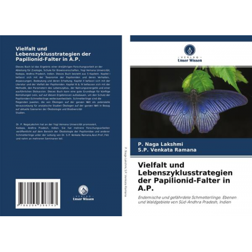 P. Naga Lakshmi & S. P. Venkata Ramana - Vielfalt und Lebenszyklusstrategien der Papilionid-Falter in A.P.