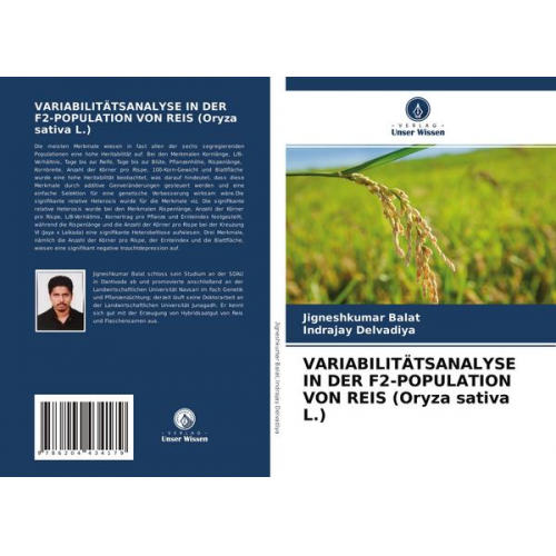 Jigneshkumar Balat & Indrajay Delvadiya - Variabilitätsanalyse in der F2-Population von Reis (oryza Sativa L.)