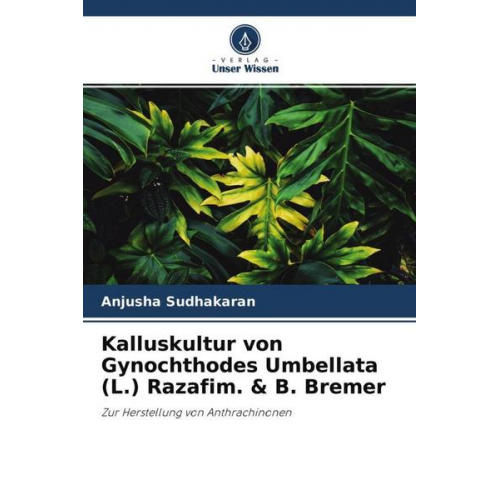 Anjusha Sudhakaran - Kalluskultur von Gynochthodes Umbellata (L.) Razafim. & B. Bremer