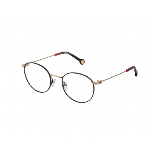 Brille  Carolina herrera Vhe167 col. 0301 Damen Runden Schwarz