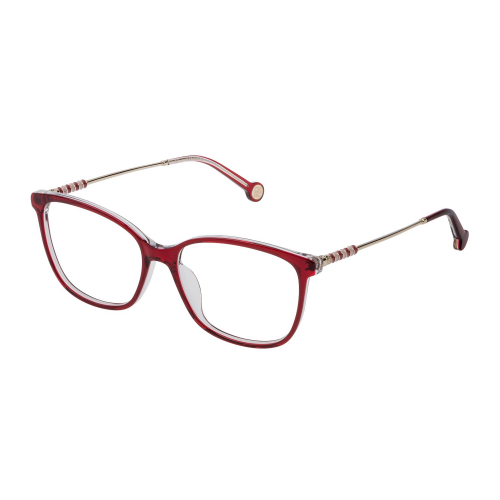 Brille  Carolina herrera Vhe852n col. 0c98 Damen Rechteckig Kristall / rot