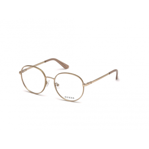 Brille  Guess Gu2669 col. 028 Damen Runden Gold