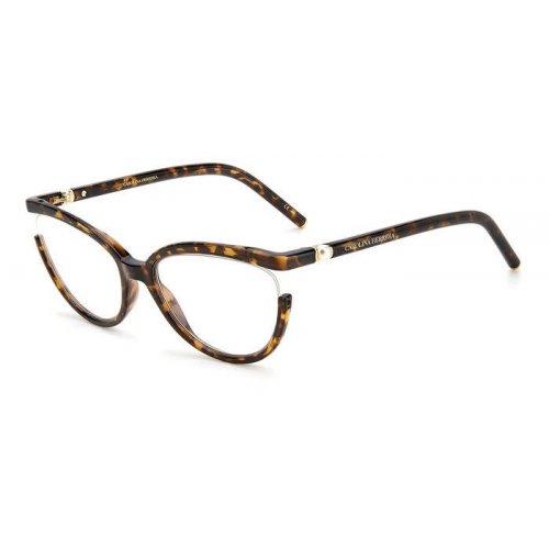 Brille  Carolina herrera Ch 0005 col. 086 Damen Runden Havana