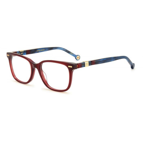 Brille  Carolina herrera Ch 0047 col. xae Damen Rechteckig Burgund/blau