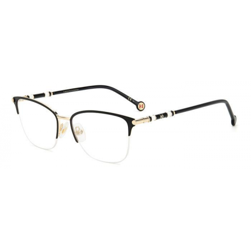 Brille  Carolina herrera Ch 0033 col. rhl Damen Rechteckig Schwarzes gold