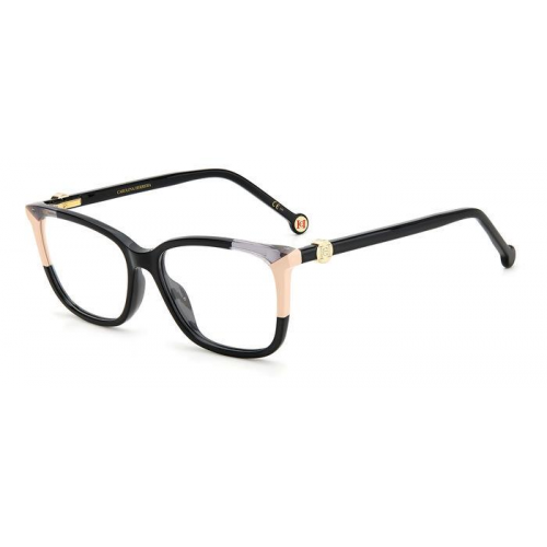 Brille  Carolina herrera Ch 0055 col. kdx Damen Rechteckig Schwarz / nude