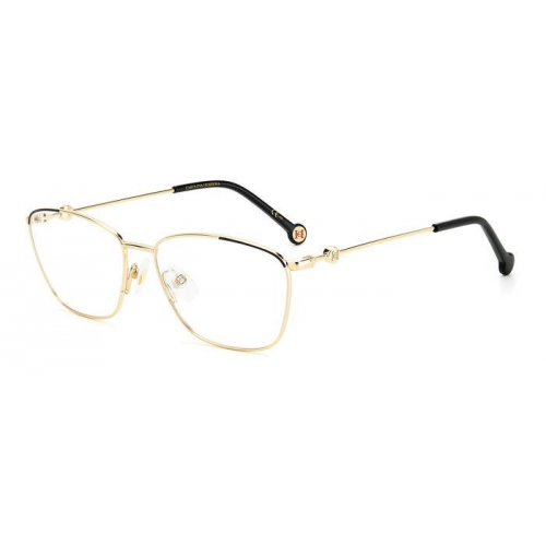 Brille  Carolina herrera Ch 0060 col. rhl Damen Rechteckig Schwarzes gold