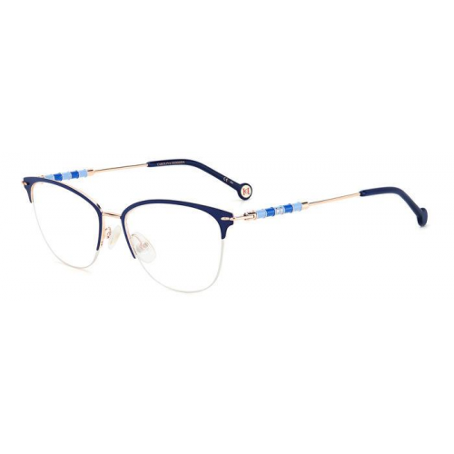 Brille  Carolina herrera Ch 0038 col. lks Damen Runden Gold / blau