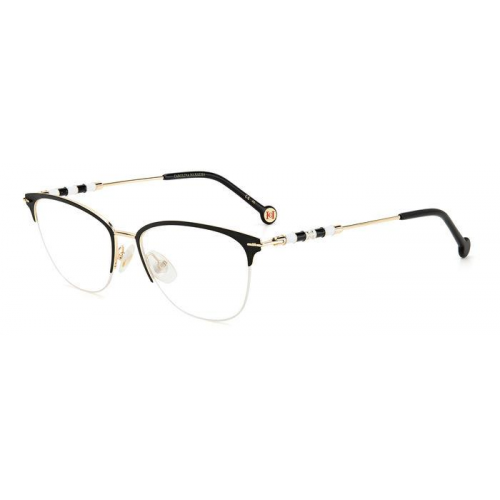 Brille  Carolina herrera Ch 0038 col. rhl Damen Runden Schwarzes gold