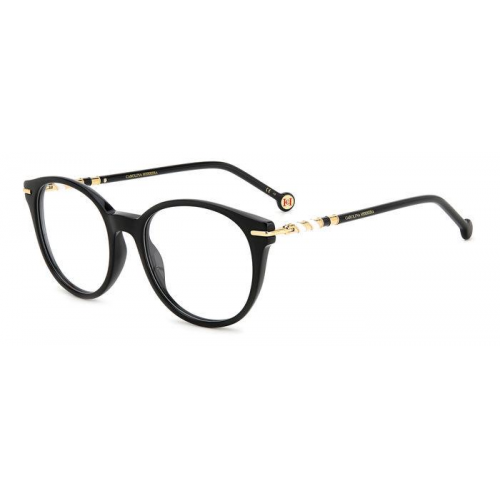 Brille  Carolina herrera Her 0095 col. 807 Damen Runden Schwarz