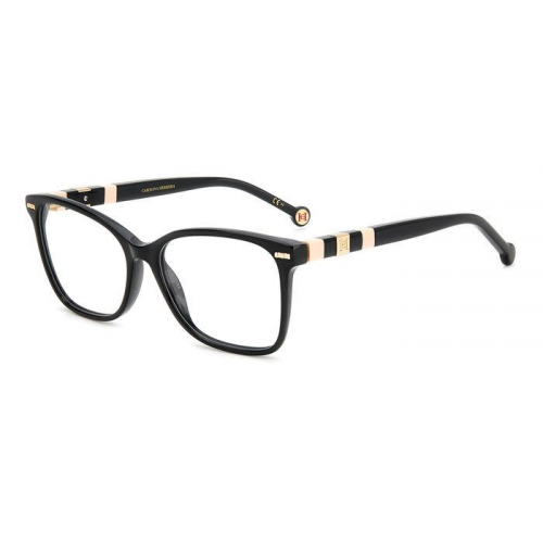 Brille  Carolina herrera Her 0108 col. kdx Damen Rechteckig Schwarz / nude