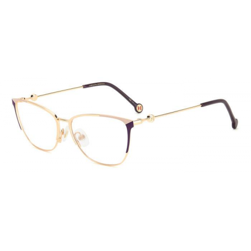 Brille  Carolina herrera Her 0116 col. s9e Damen Cat eye Gold / lila