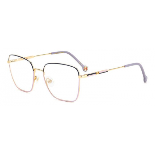 Brille  Carolina herrera Her 0162 col. lks Damen Rechteckig Gold / blau