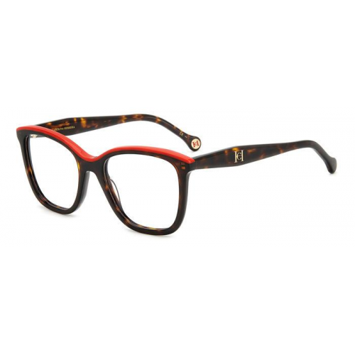 Brille  Carolina herrera Her 0146 col. o63 Damen Rechteckig Havanna / rot