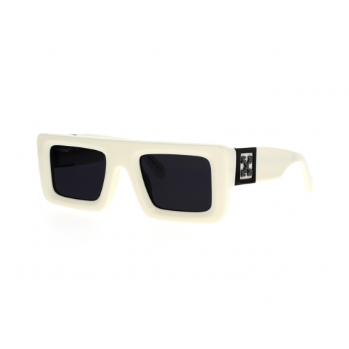 Sonnenbrillen  Off-white Oeri049 leonardo col. 0107 weiß dunkelgrau Unisex Squadrata Bianco