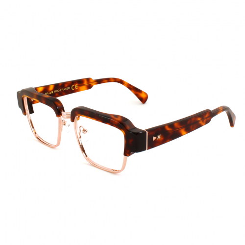 Clip on  Xlab Mod. fraser photochromic col. polierte dunkle schildkrÖte - gold / 6271 neutral photoc. braun Unisex Squadrata Havana