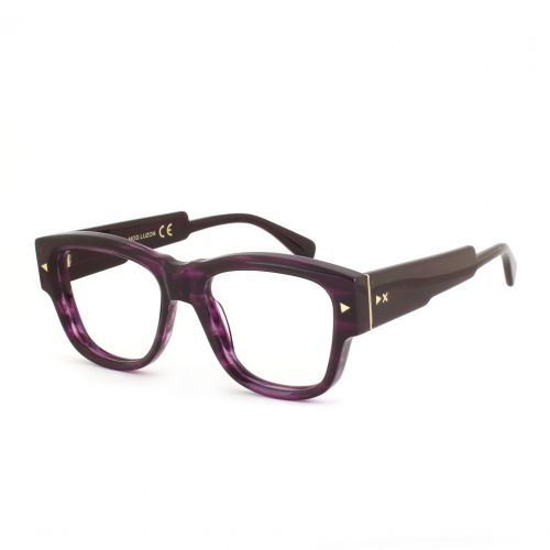 Clip on  Xlab Mod. luzon photochromic col. glÄnzendes gestreiftes lila / 6270 neutrale fotolinsen grau Unisex Squadrata Viola