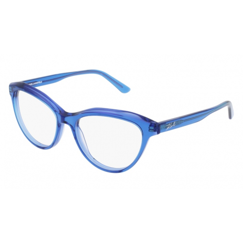 Brille  Karl lagerfeld Kl6052 col. 440 Damen Cat eye Transparentes blau