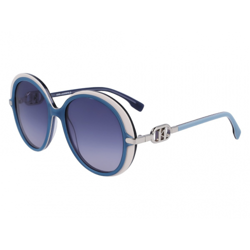 Sonnenbrillen  Karl lagerfeld Kl6084s col. 458 Damen Runden Weiß blau