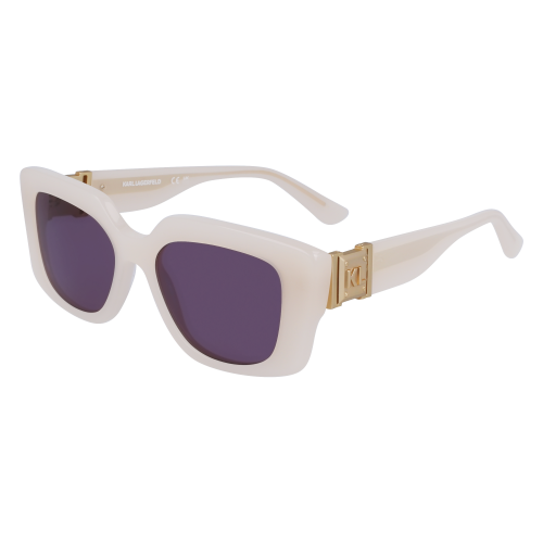 Sonnenbrillen  Karl lagerfeld Kl6125s col. 280 Donna Squadrata Bianco