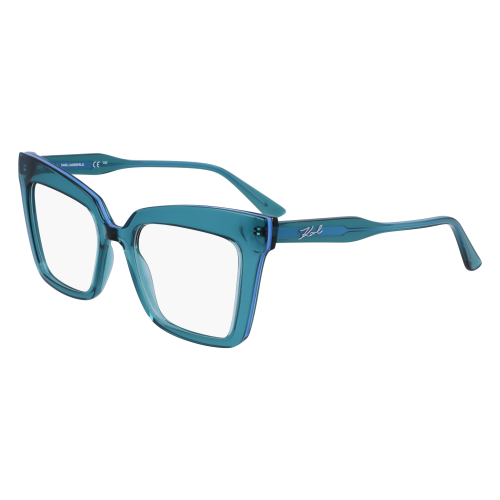 Brille  Karl lagerfeld Kl6136 col. 425 Donna Squadrata Petrolio