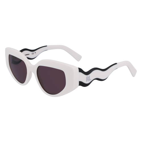 Sonnenbrillen  Karl lagerfeld Kl6144s col. 101 Donna Cat eye Bianco