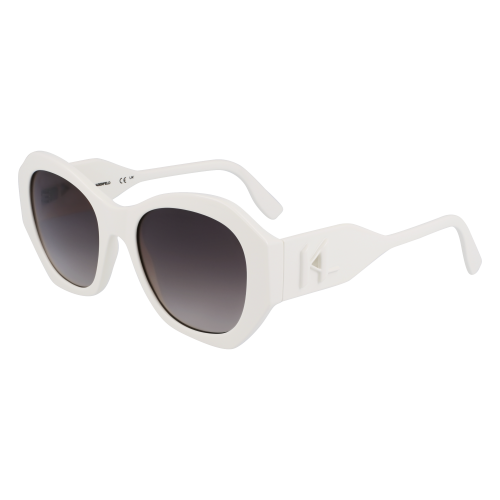 Sonnenbrillen  Karl lagerfeld Kl6146s col. 105 Donna Squadrata Bianco