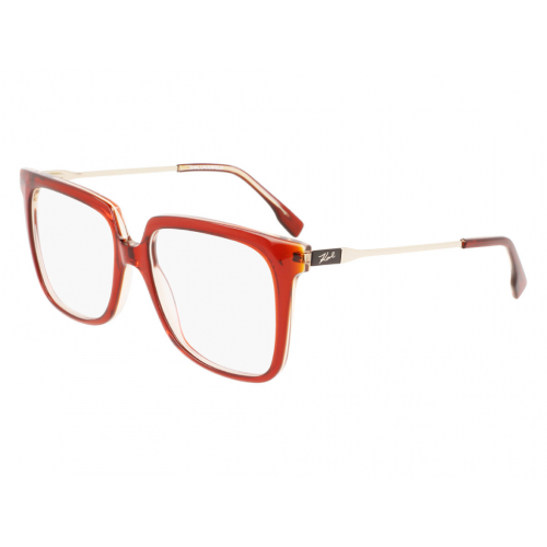 Brille  Karl lagerfeld Kl6077 col. 812 Damen Rechteckig Pfirsich