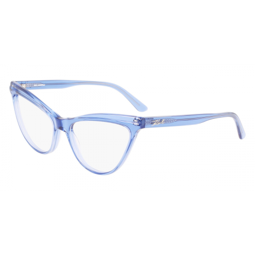 Brille  Karl lagerfeld Kl6079 col. 450 Unisex Cat eye Blau