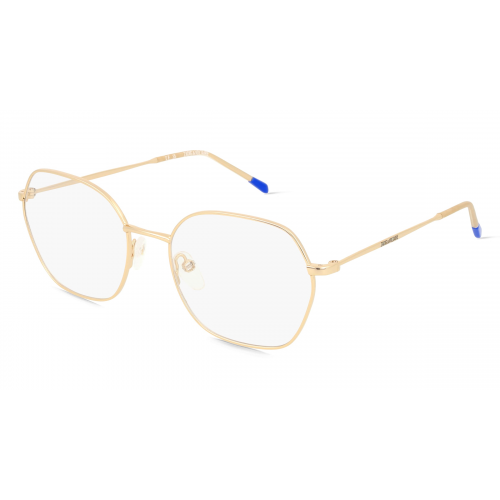 Zadig & Voltaire ZVVZV327 Unisex-Brille inkl. Gläser Vollrand Eckig Metall-Gestell 53mm/18mm/140mm, gold