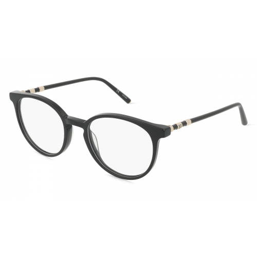 Escada ESCVESD57 Damen-Brille inkl. Gläser Vollrand Panto Kunststoff-Gestell 50mm/19mm/135mm, schwarz