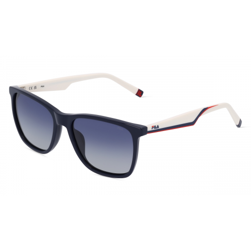 Fila FIASFI461 Herren-Sonnenbrille Vollrand Eckig Kunststoff-Gestell, blau