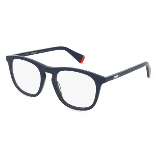 Kenzo KZ50192I Herren-Brille inkl. Gläser Vollrand Panto Kunststoff-Gestell 52mm/20mm/150mm, blau