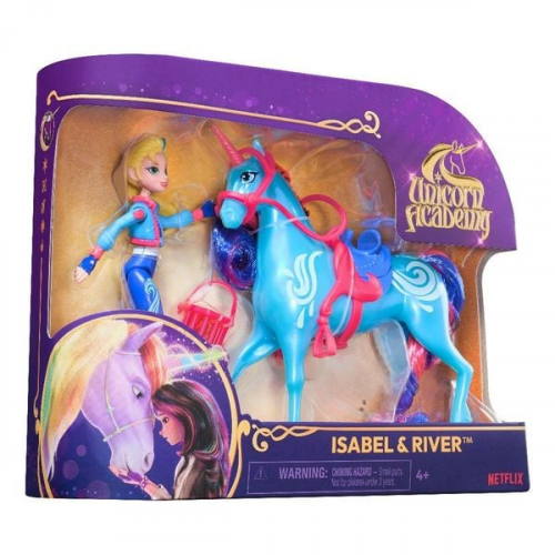 Unicorn Academy Isabel und Einhorn River Set - ca. 12 cm