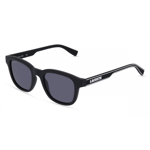 Lacoste L966S Herren-Sonnenbrille Vollrand Eckig Kunststoff-Gestell, Schwarz