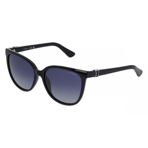 Guess GU7864 Damen-Sonnenbrille Vollrand Butterfly Kunststoff-Gestell, schwarz