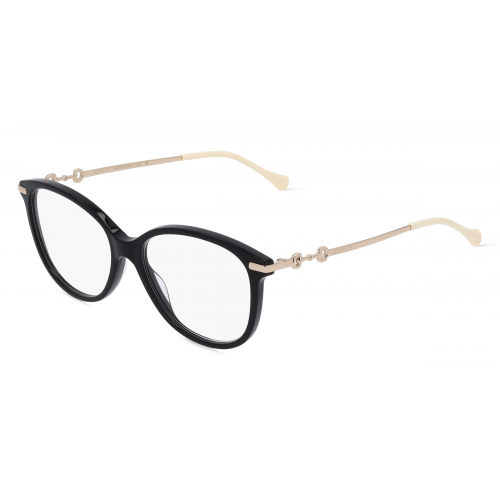 Gucci GG0967O Unisex-Brille inkl. Gläser Vollrand Butterfly Kunststoff-Gestell 53mm/16mm/140mm, schwarz