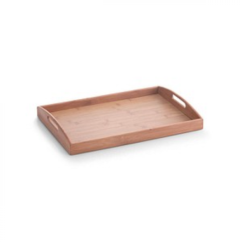 Zeller Tablett Bamboo braun rechteckig 30,0 x 44,0 cm