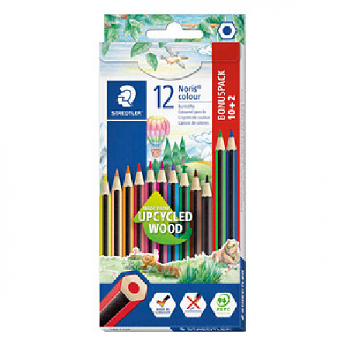 STAEDTLER Noris® colour 185 Buntstifte farbsortiert, 12 St.