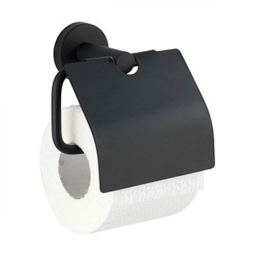 WENKO Toilettenpapierhalter Bosio schwarz