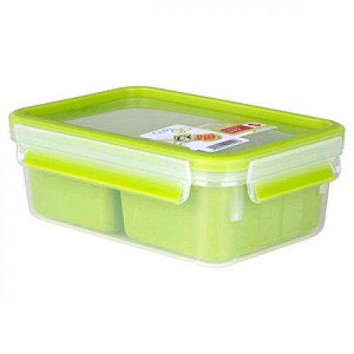 emsa Lunchbox CLIP & GO transparent/grün 0,55 l, 1 St.